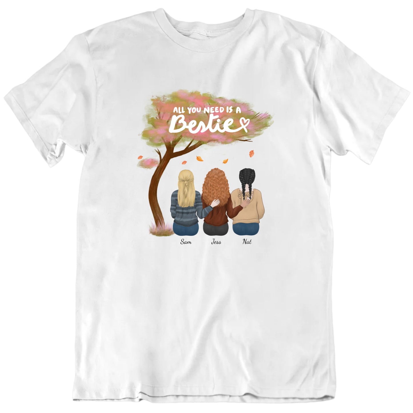 All You Need is a Bestie Customizable Friends T Shirt