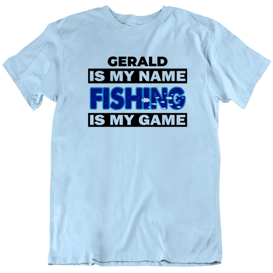 Customizable Name Fishing Is My Game Custom Premium Quality Personalized Unisex Gift T Shirt