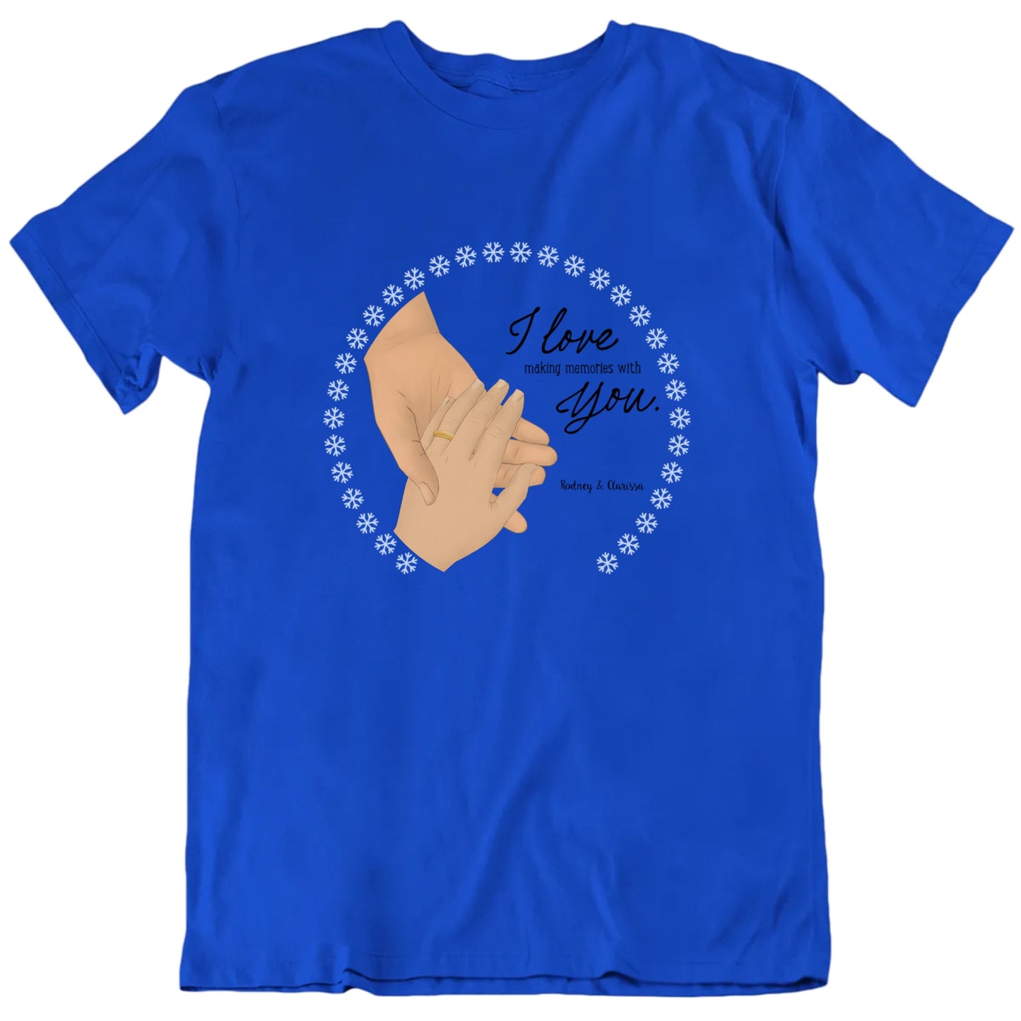 I Love Making Memories With You Custom Couple Names T shirt