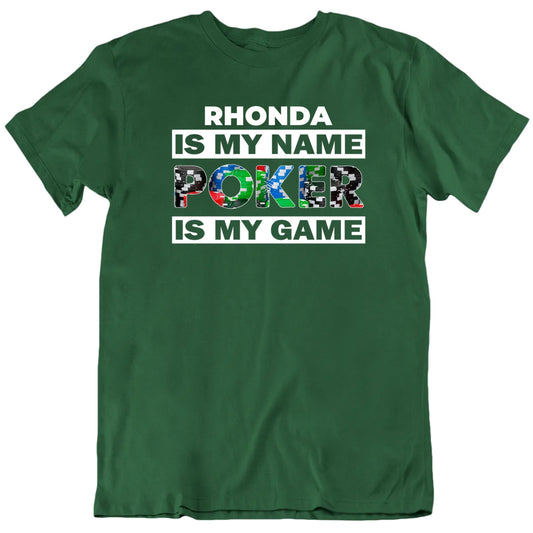 Customizable Is My Name Poker Is My Game Custom Premium Quality Personalized Unisex Gift T Shirt