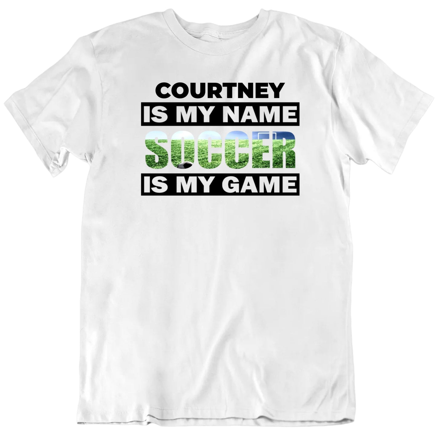 Customizable Name Soccer Is My Game Custom Premium Quality Personalized Unisex T Shirt
