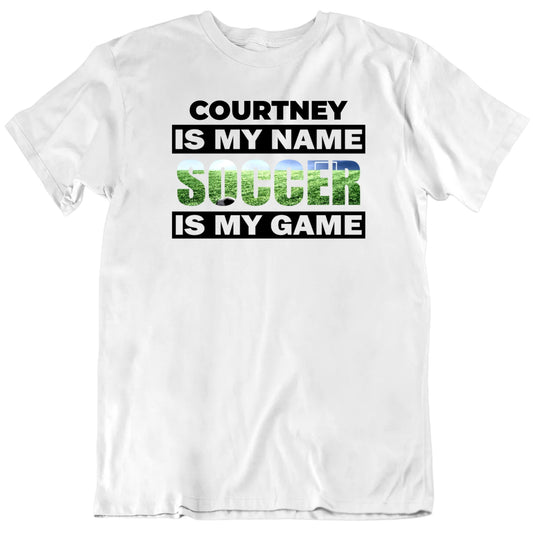 Customizable Name Soccer Is My Game Custom Premium Quality Personalized Unisex T Shirt