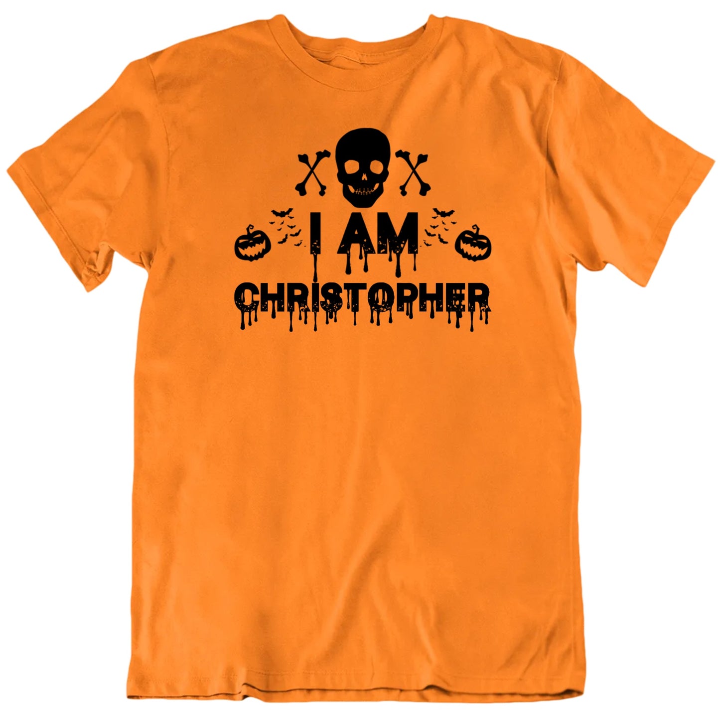 Customizable Skull And Crossbones I Am Custom Name Halloween Personalized Premium Quality Unisex Gift T Shirt