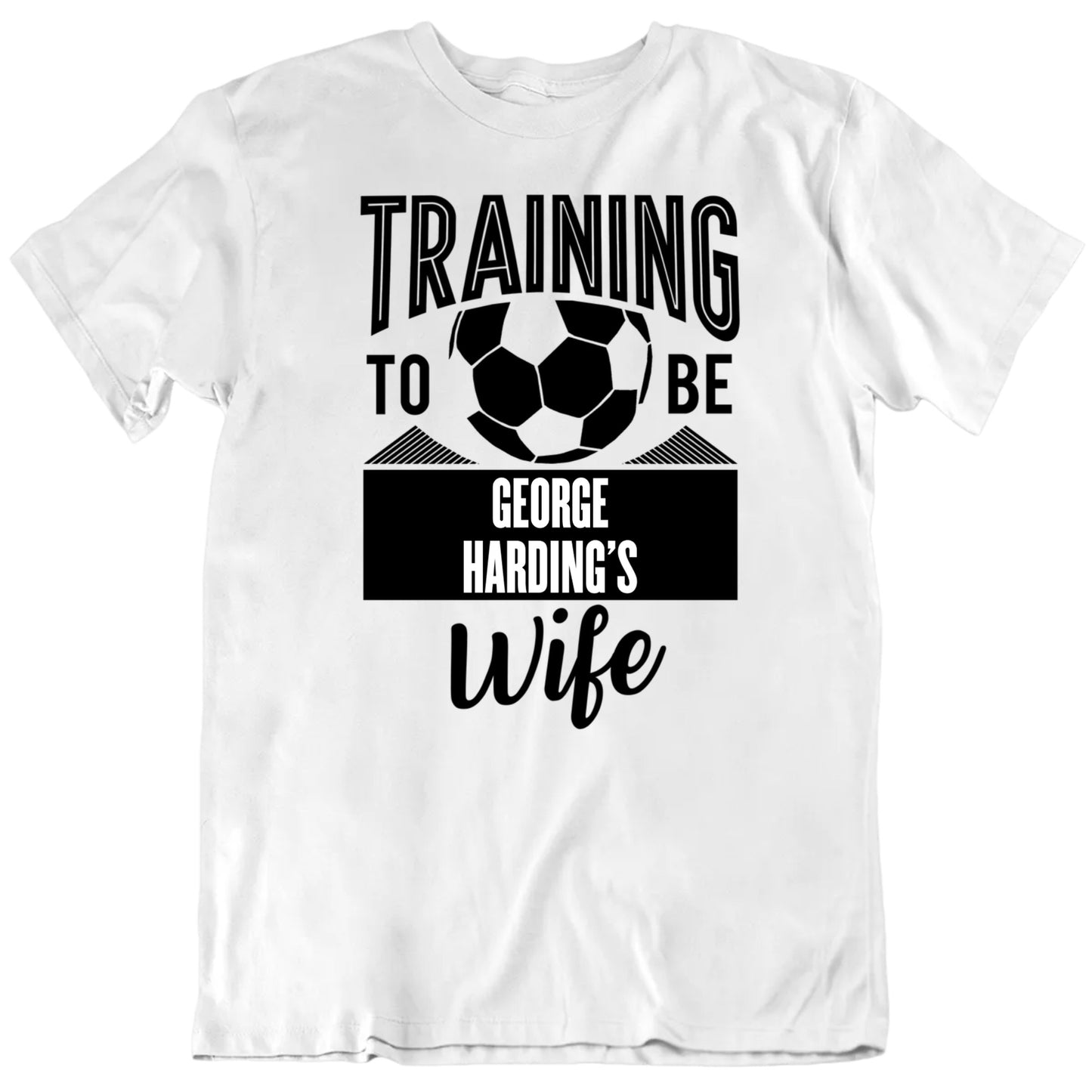 Customizable Training To Be Football Soccer Player's Wife Custom Name Premium Quality Personalized Unisex T shirt
