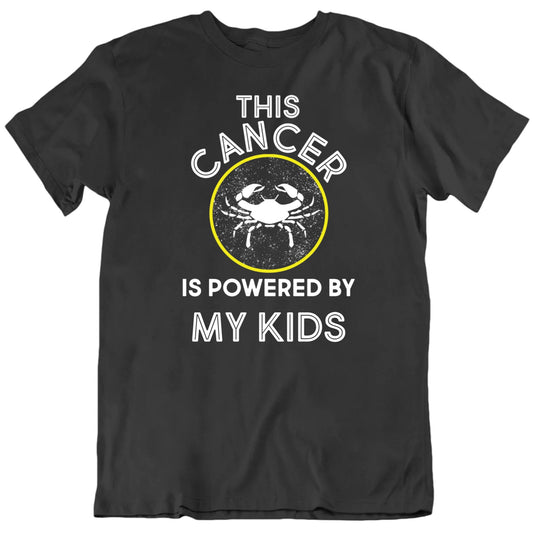 Customizable This Cancer Is Powered By Custom Favorite Thing Personalized Premium Quality Unisex Gift T Shirt