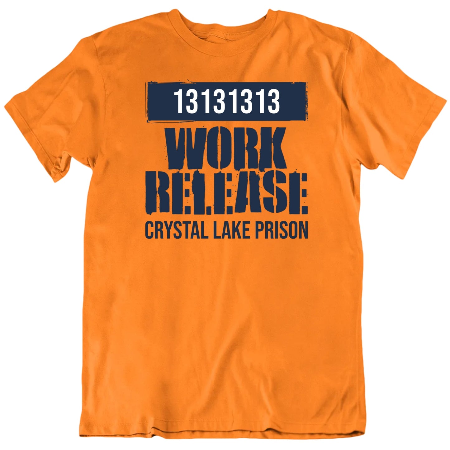Customizable Work Release Custom Inmate Number, Prison Name Halloween Personalized Premium Quality Unisex T Shirt