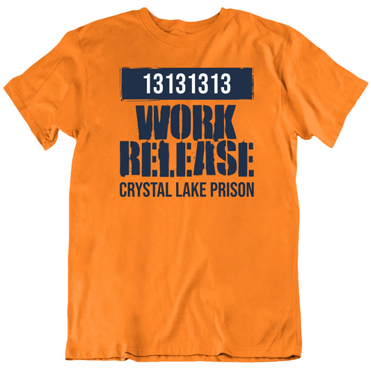 Customizable Work Release Custom Inmate Number, Prison Name Halloween Personalized Premium Quality Unisex T Shirt