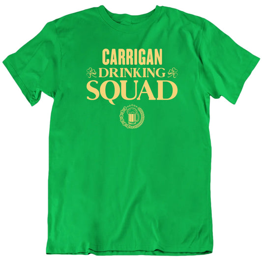 Customizable Drinking Squad Custom Last Name Personalized Premium Quality Unisex St Patrick's Gift T Shirt