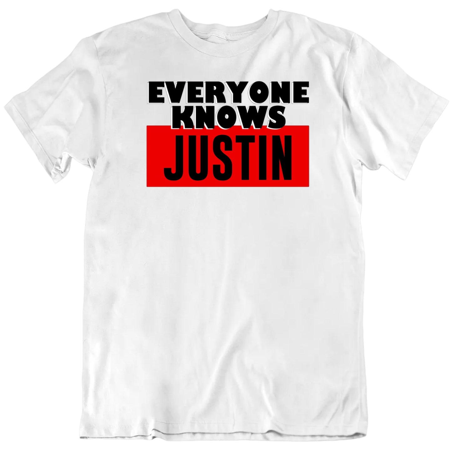 Customizable Everyone Knows Custom Name Premium Quality Personalized Unisex Gift T Shirt