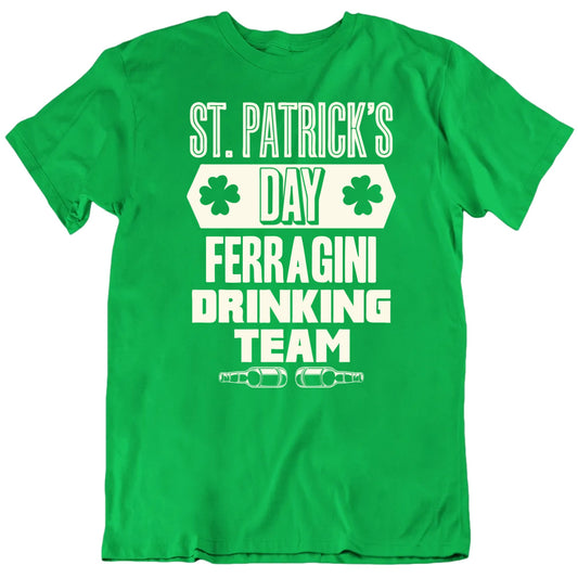Customizable St. Patrick's Day Drinking Team Custom Last Name Personalized Premium Quality Unisex Gift T Shirt