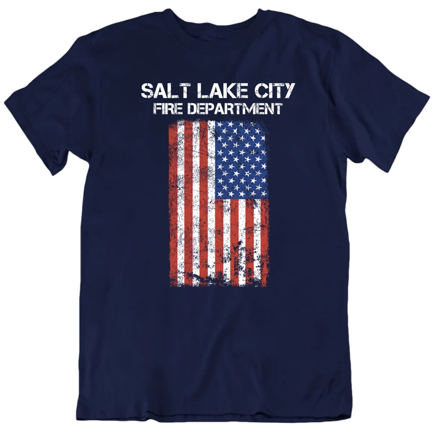 Customizable Patriotic Flag American Fire Department Custom City Premium Quality Personalized Unisex Gift T Shirt