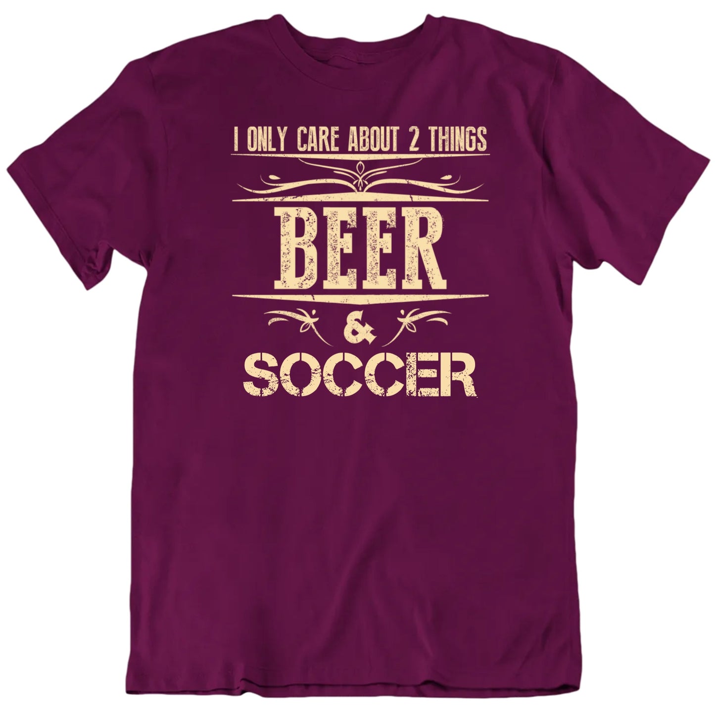 Customizable I Only Care About 2 Things Beer And Custom Favorite Thing Personalized Gift Unisex T shirt
