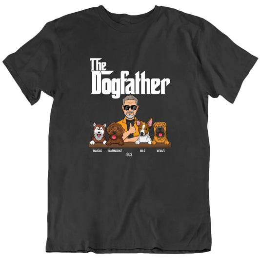 The Dogfather Custom Dog Dad Father's Day Unisex T Shirt