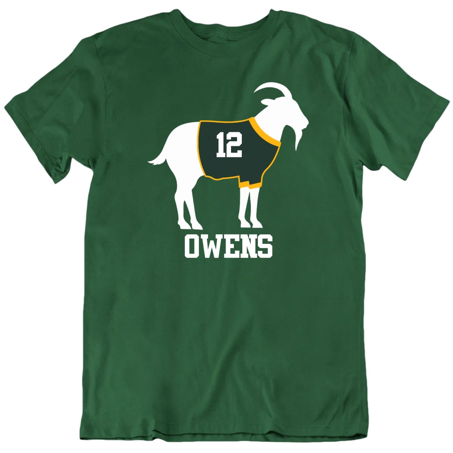 Greatest Of All Time Green Bay Football G.O.A.T. Custom Name Number Premium Quality Personalized Unisex Gift T shirt