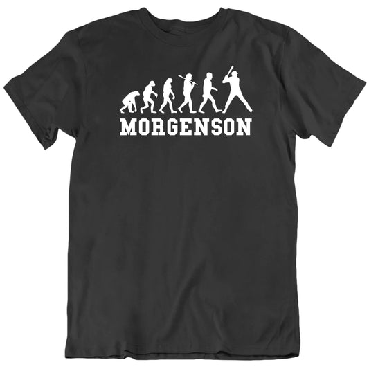 Customizable Evolution Of Baseball Custom Player's Name Premium Quality Personalized Unisex Gift T shirt