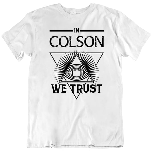 Customizable In Player Name We Trust Custom Football Player Premium Quality Personalized Unisex Gift T shirt