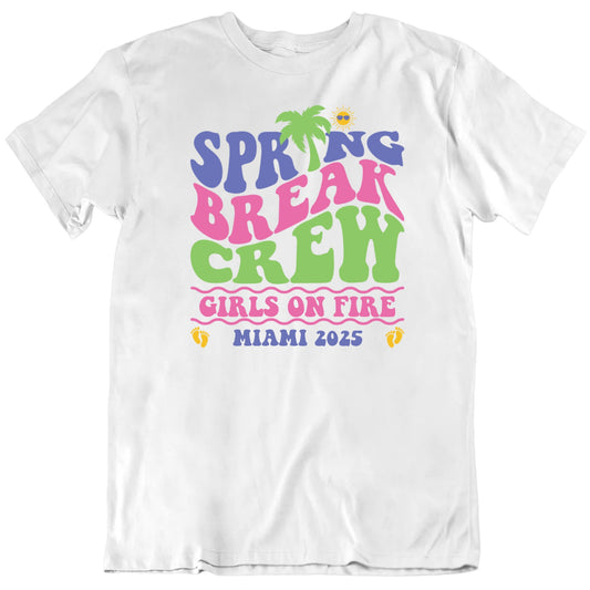 Customizable Spring Break Crew Custom Group Name, Place, Year Personalized Premium Quality Unisex Gift T Shirt