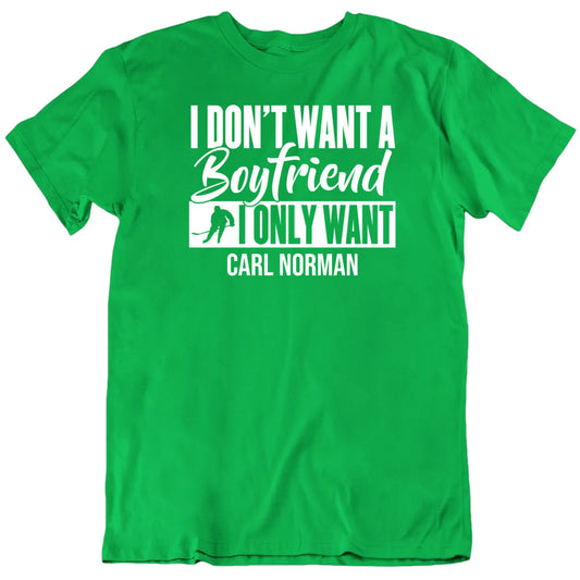 Customizable Don't Want A Boyfriend Only Want Custom Hockey Player Name Premium Quality Personalized Unisex Gift T shirt