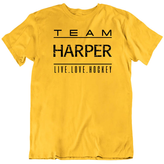 Customizable Live Love Hockey Team Custom Player Name Premium Quality Personalized Unisex Gift T shirt
