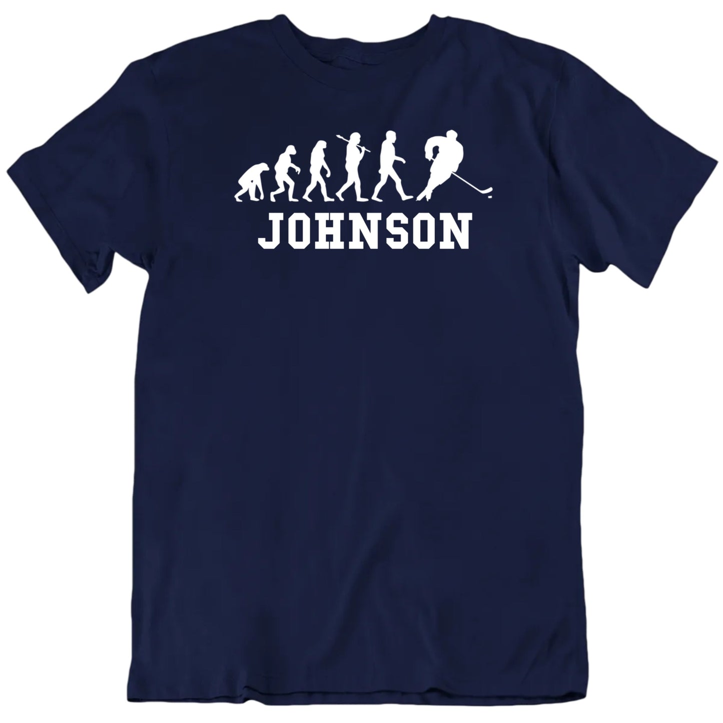 Customizable The Evolution Of Hockey Custom Player Name Premium Quality Personalized Unisex Gift T shirt
