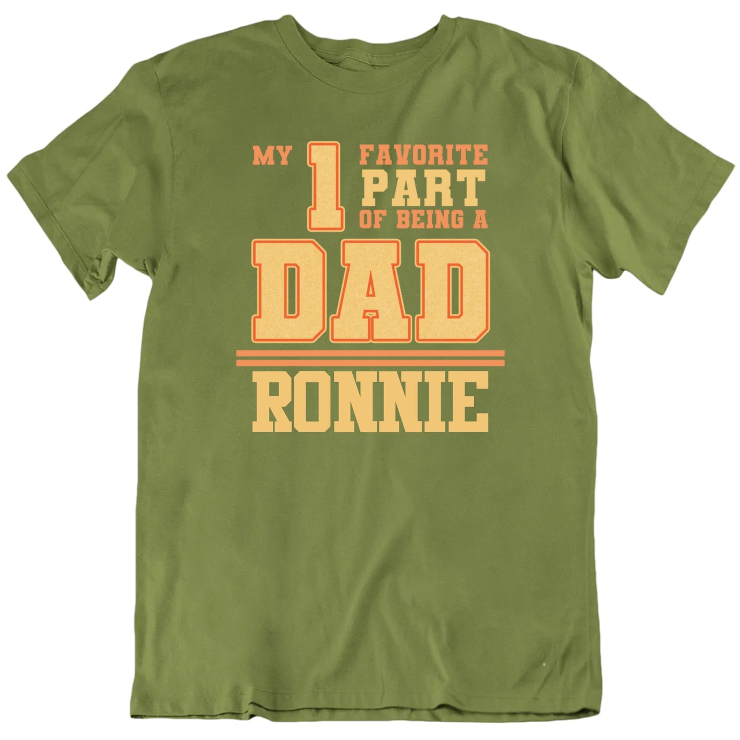 My One Favorite Part Of Being A Dad Custom Child's Name Father's Day T shirt