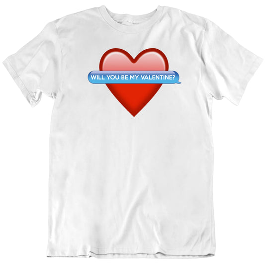 Customizable Valentine's Day Heart Custom Text Message Personalized Premium Quality Unisex Gift T Shirt