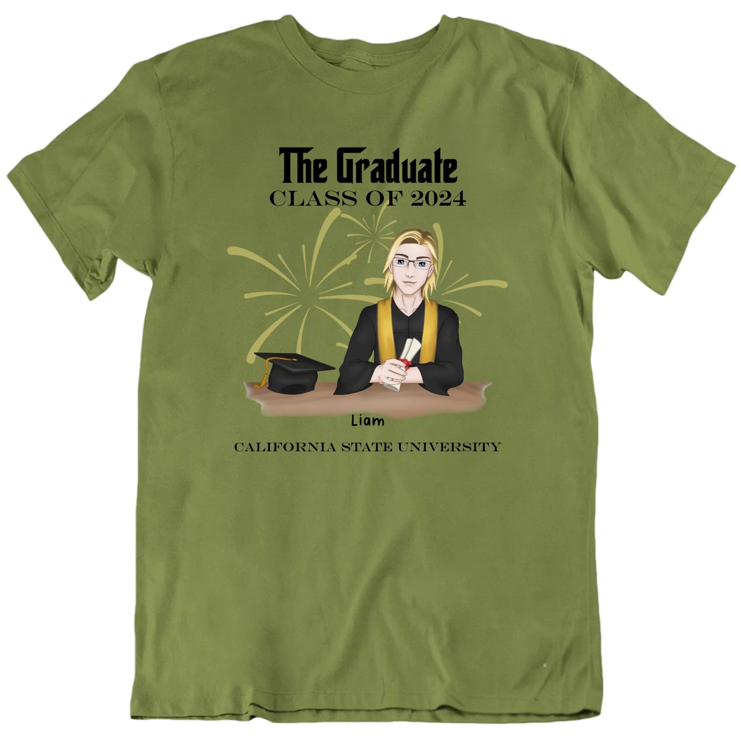 The Graduate Class Of 2024 Customizable T shirt