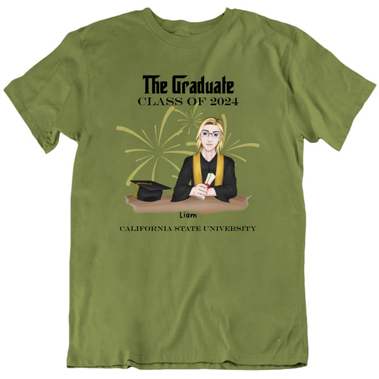 The Graduate Class Of 2024 Customizable T shirt