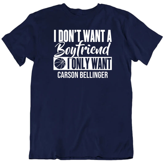 Customizable I Don't Want A Boyfriend Only Want Custom Basketball Player's Name Premium Quality Personalized Unisex T shirt