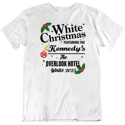 Customizable White Christmas Custom Family Name Place And Year Personalized Premium Quality Unisex Christmas T Shirt