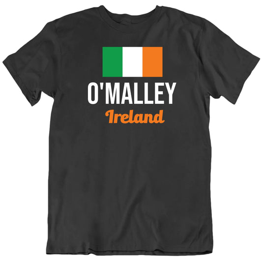 Customizable Last Name Irish Flag Personalized Premium Quality Unisex St Patrick's T Shirt
