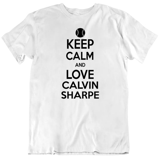 Customizable Keep Calm And Love Custom Baseball Player's Name Personalized Quality Unisex Gift T Shirt