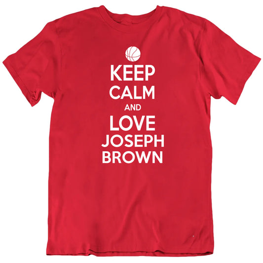 Customizable Keep Calm And Love Custom Basketball Player's Name Premium Quality Personalized Unisex Gift T shirt