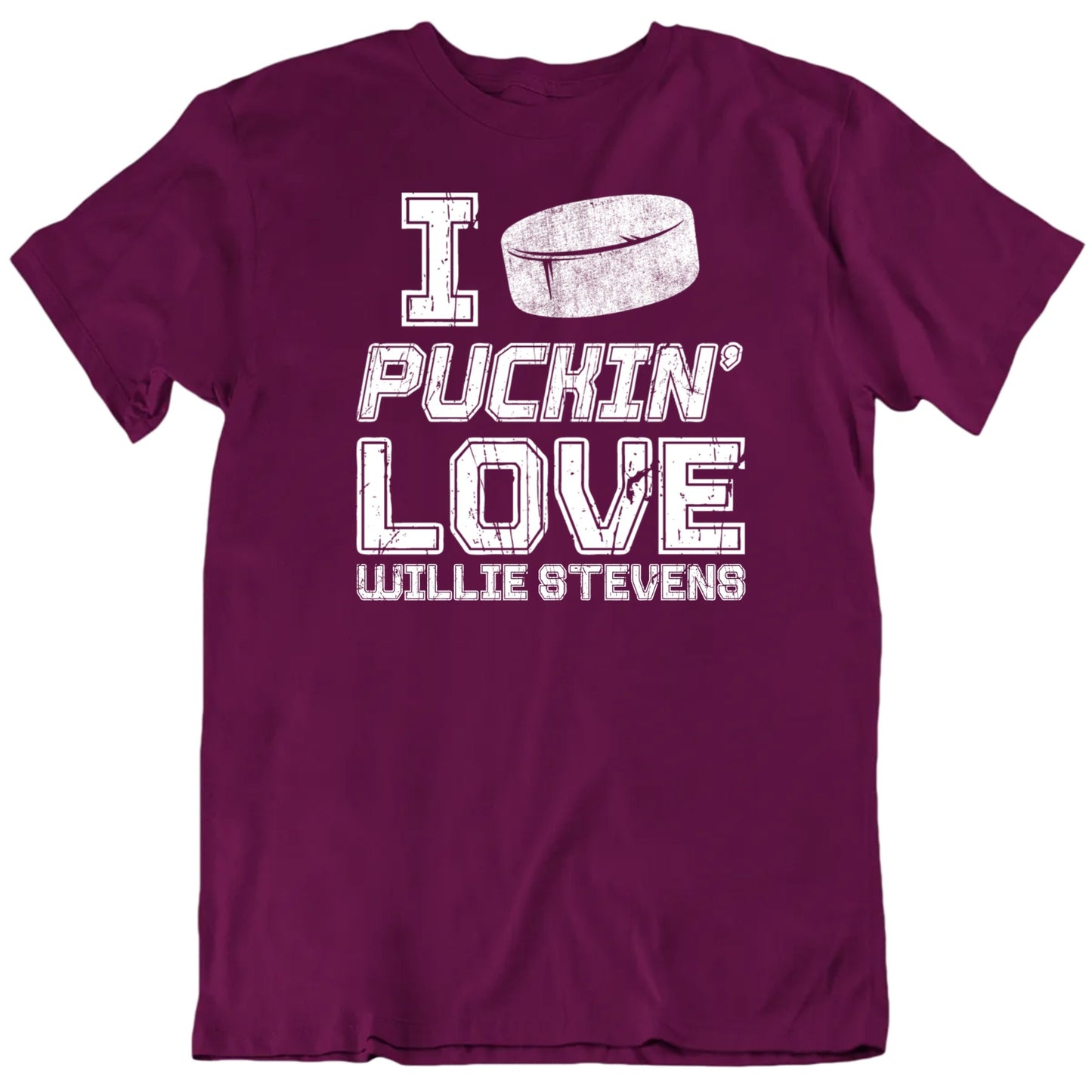 Customizable I Puckin' Love Custom Hockey Player's Name Premium Quality Personalized Unisex Gift T shirt