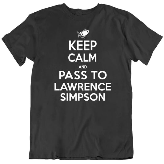 Customizable Keep Calm And Pass To Custom Football Player's Name Premium Quality Personalized Unisex Gift T shirt
