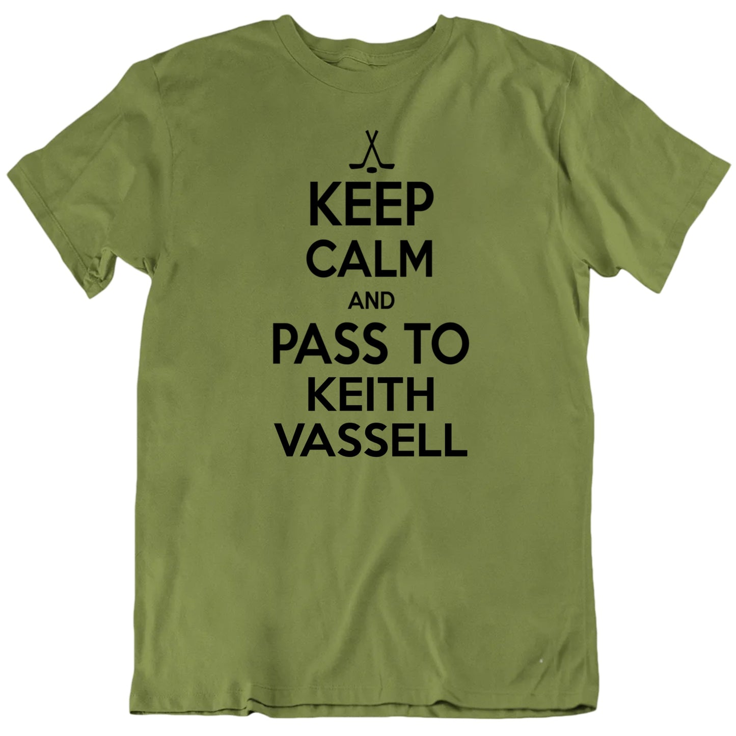 Customizable Keep Calm And Pass To Custom Hockey Player Name Premium Quality Personalized Unisex Gift T shirt