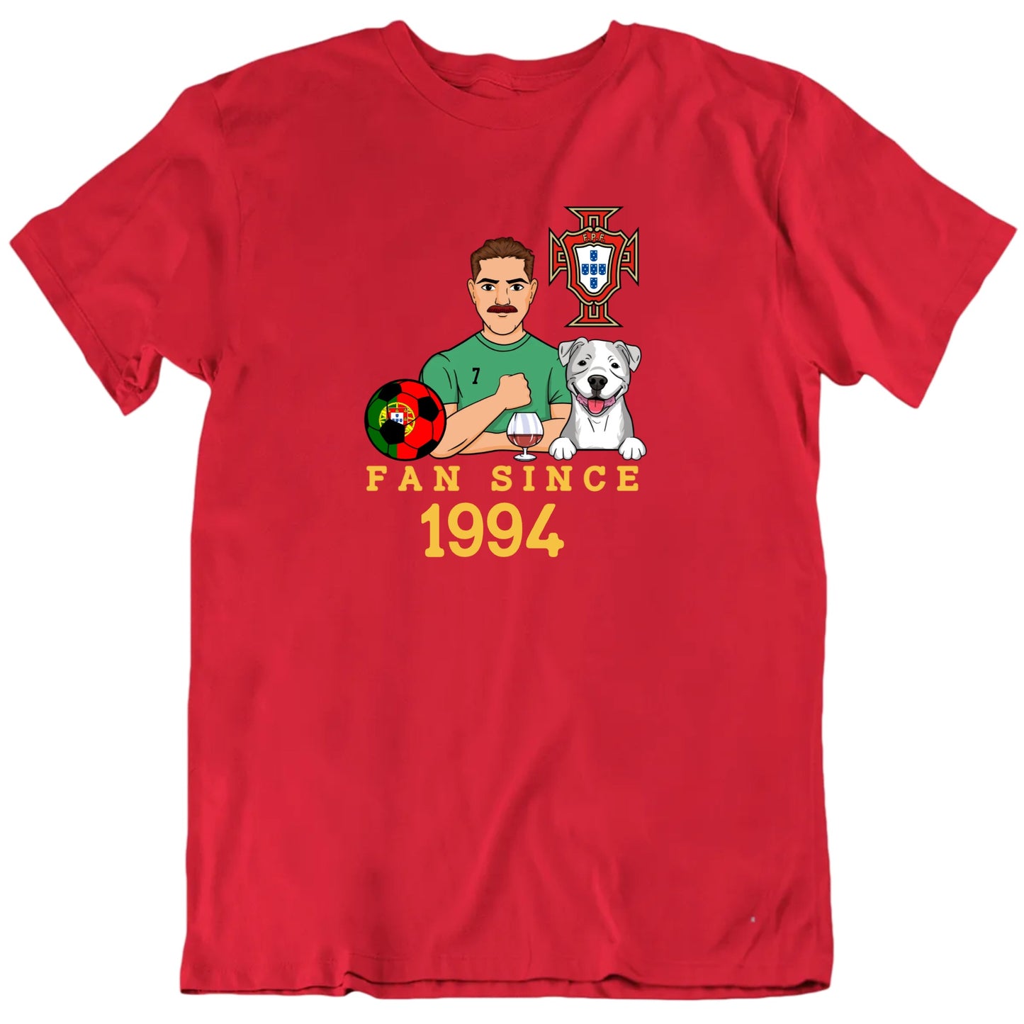 Custom Country Euro Cup Fan Since Personalized Year Dog Crest T Shirt