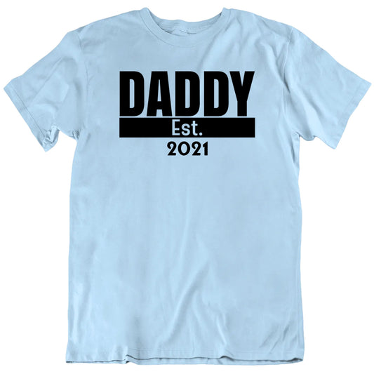 Daddy Established Custom Birth Year Father's Day T shirt