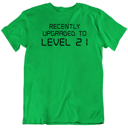 Customizable Recently Upgraded Custom Level Age Birthday Unisex Personalized Gift T Shirt