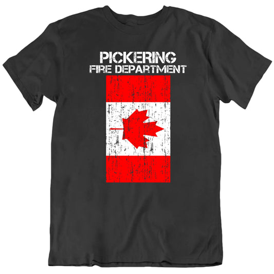 Customizable Patriotic Flag Canadian Fire Department Custom City Premium Quality Personalized Unisex Gift T Shirt