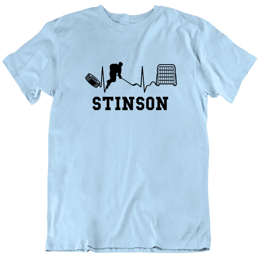 Customizable The Heartbeat of Hockey Custom Hockey Player Name Premium Quality Personalized Unisex Gift T Shirt