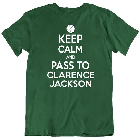 Customizable Keep Calm And Pass To Custom Basketball Player's Name Premium Quality Personalized Unisex Gift T shirt