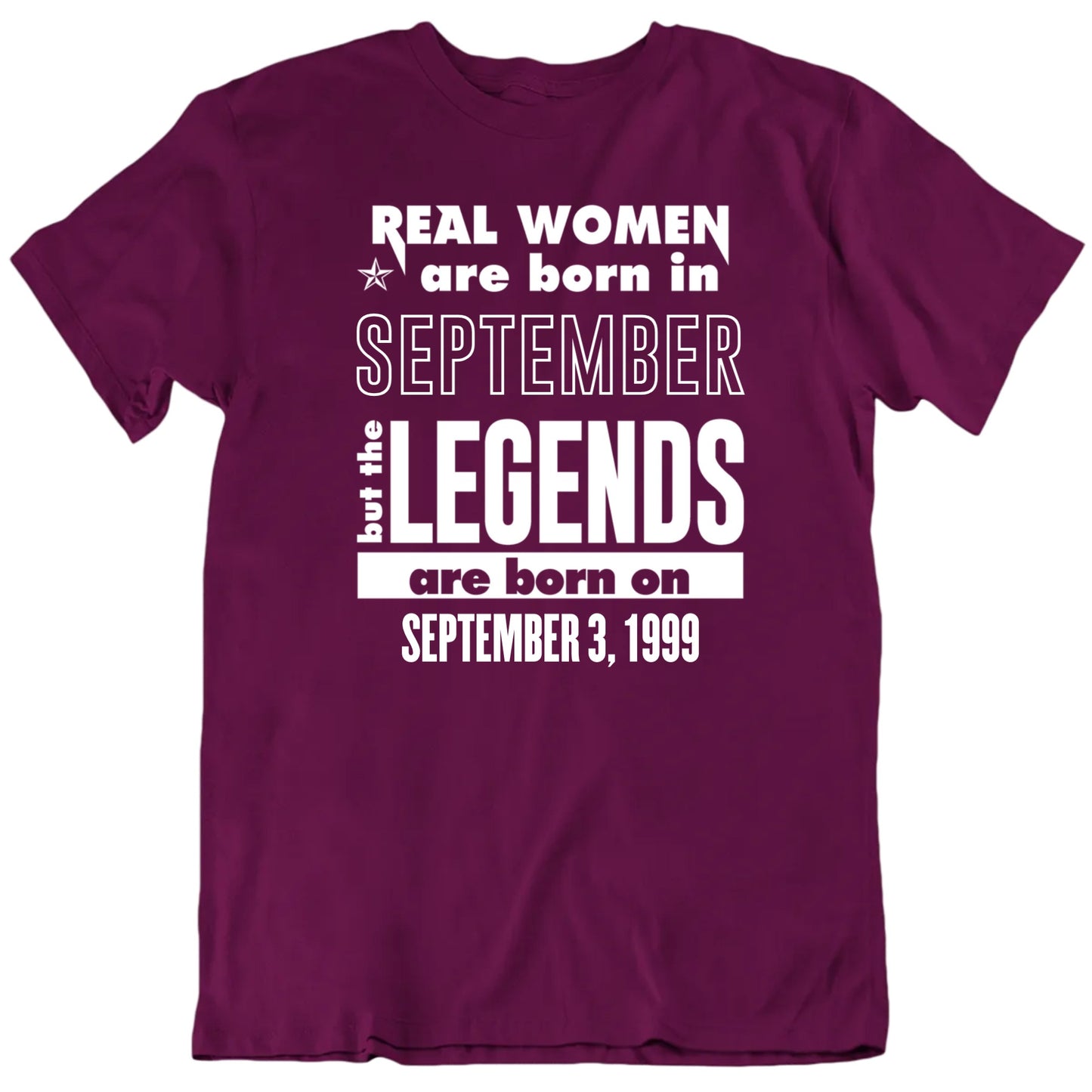 Customizable Real Women Are Born In Custom Date Personalized Quality Unisex Birthday Gift T Shirt