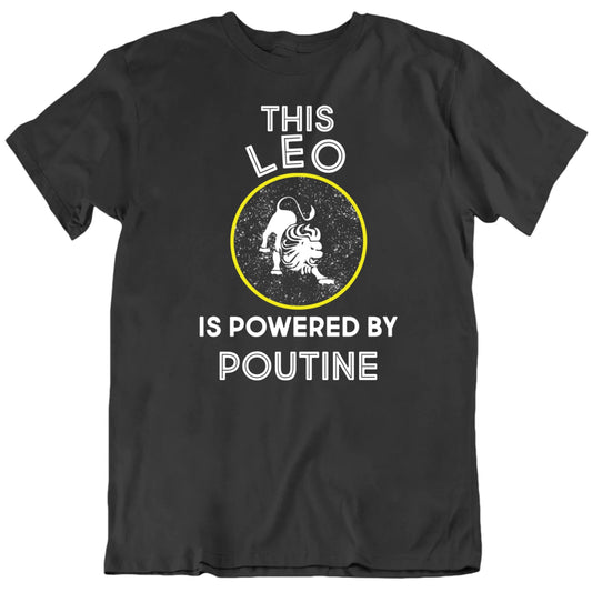 Customizable This Leo Is Powered By Custom Favorite Thing Personalized Premium Quality Unisex Gift T Shirt