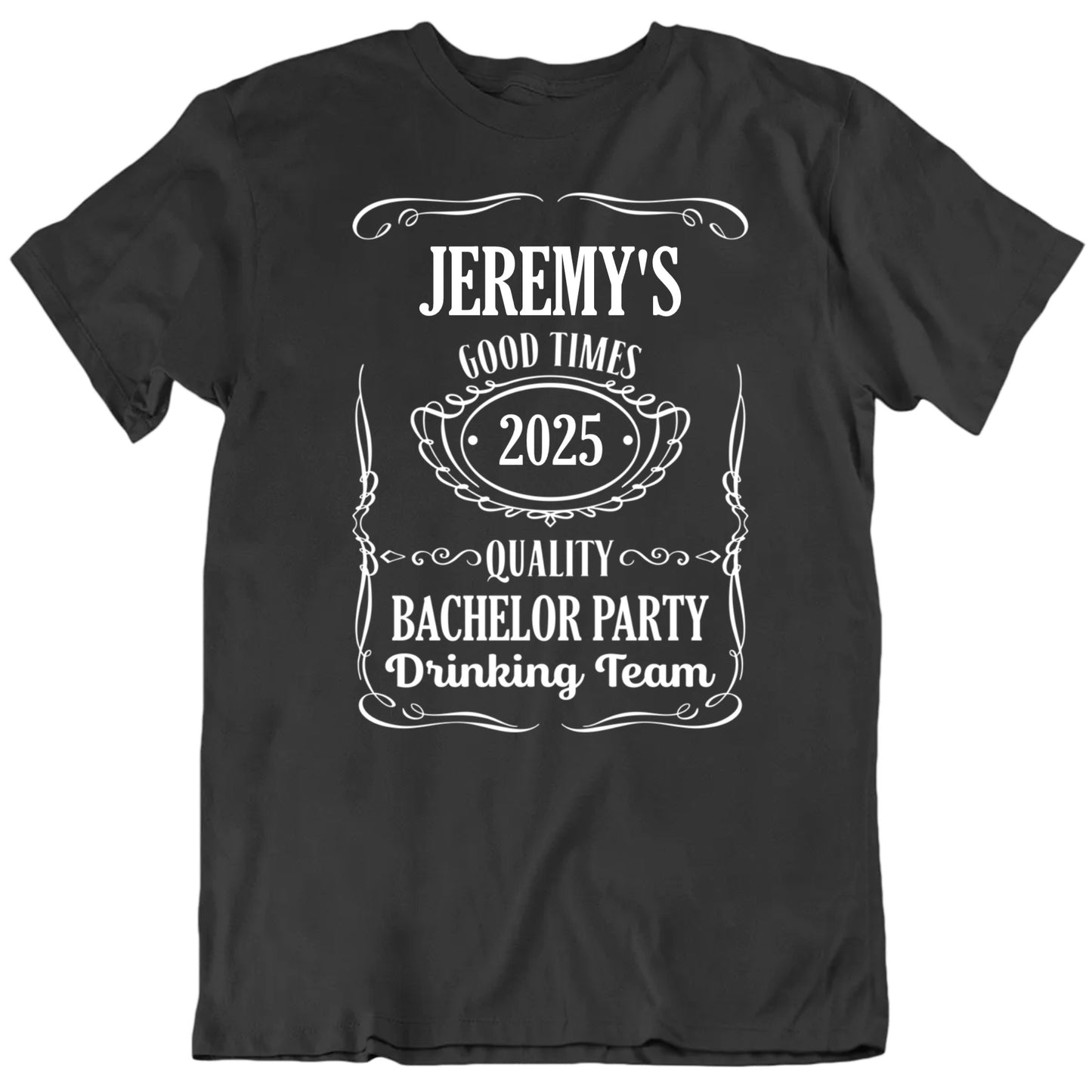 Customizable Bachelor Party Drinking Team Custom Name And Year Personalized Premium Quality Unisex T Shirt