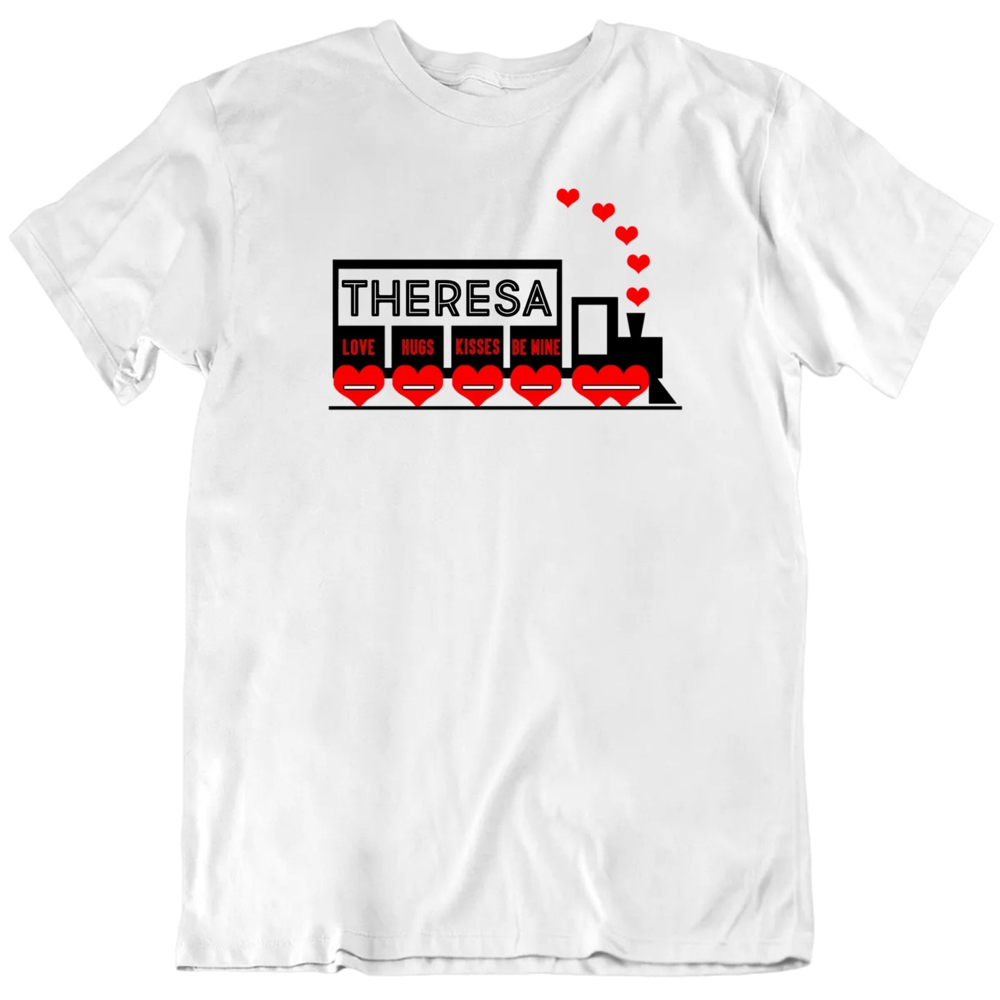 Customizable Love Train Be Mine Custom Name Personalized Premium Quality Unisex Valentine Gift T Shirt