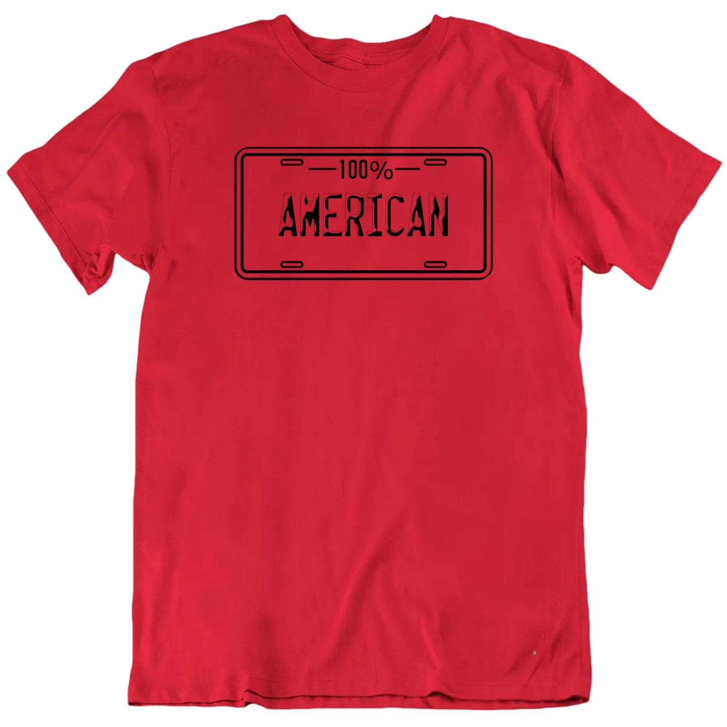 100 Percent Custom Nationality Licence Plate Unisex T shirt