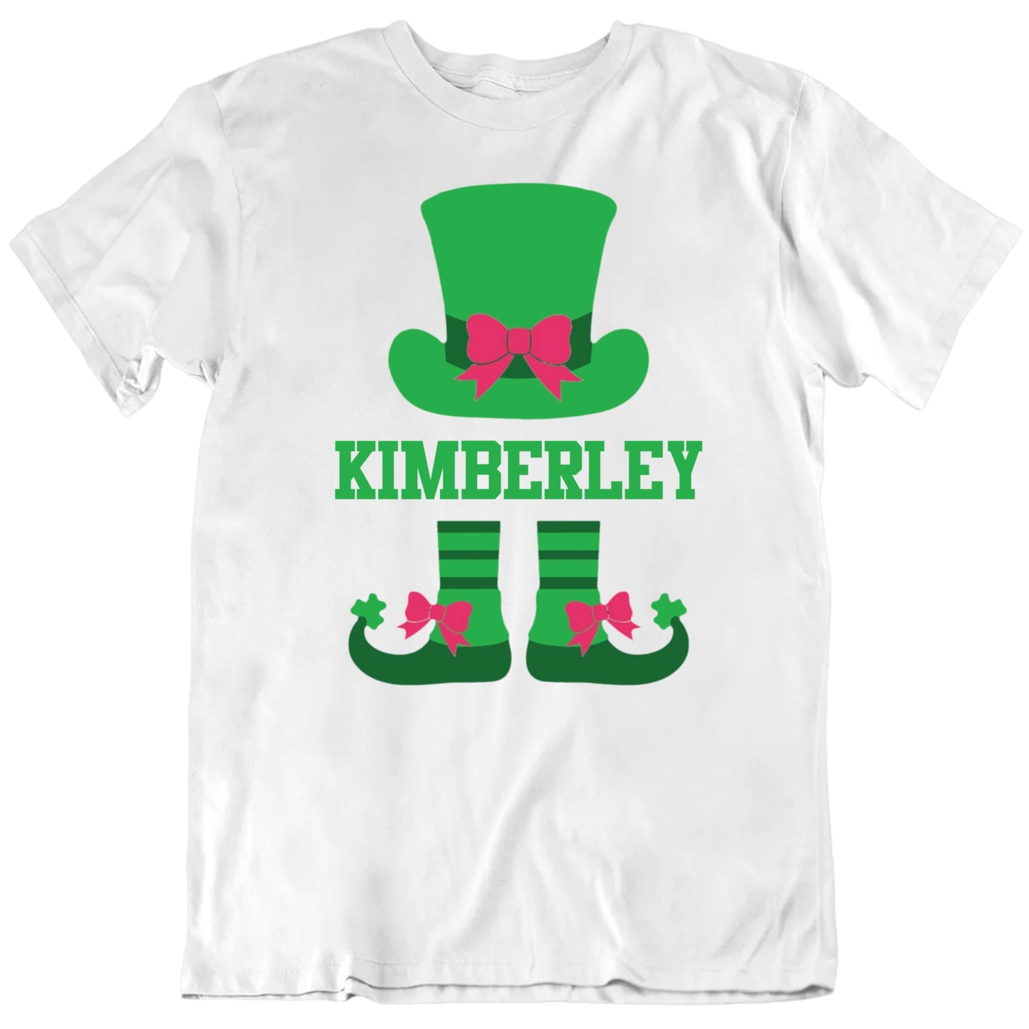 Customizable Custom Name Female Leprechaun Suit Personalized Premium Quality Unisex St Patrick's Gift T Shirt