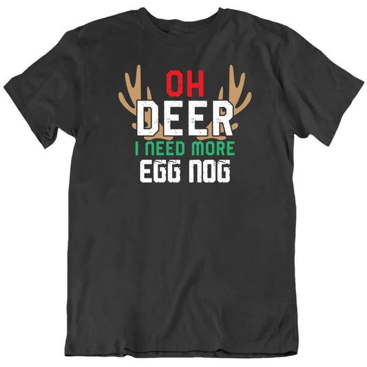 Customizable Oh Dear I Need More Christmas Things Custom Text Personalized Premium Quality Unisex T Shirt