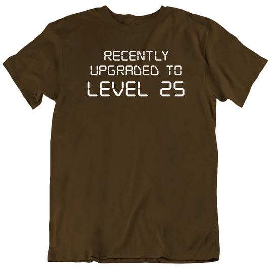 Customizable Recently Upgraded To Custom Level Age Birthday Unisex Personalized Gift T Shirt